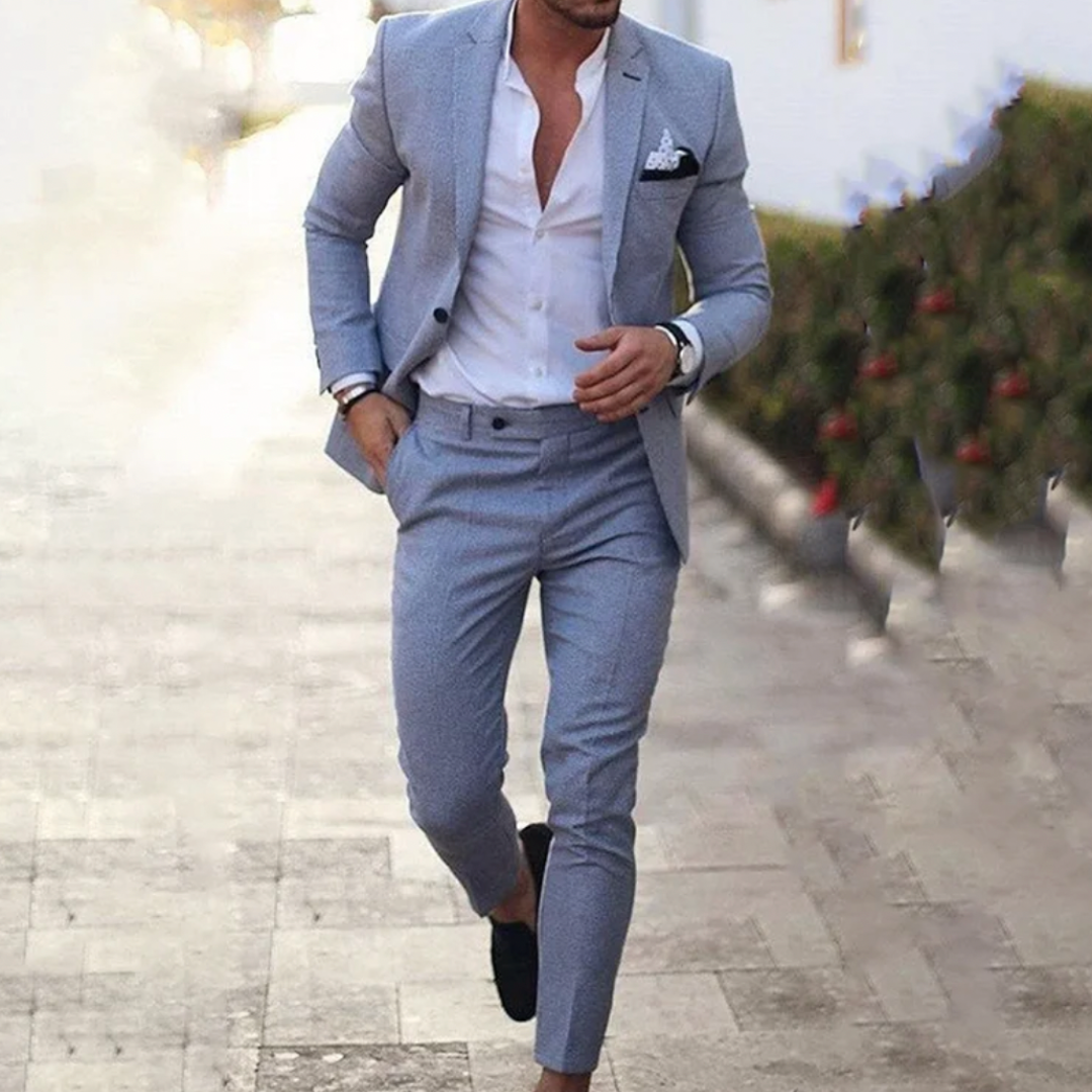 Ryan | Heren Linnen Pak 2-Delig Slim Fit Jasje en Broek
