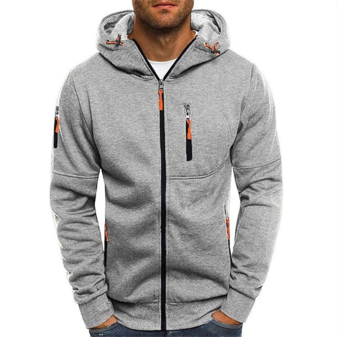 Mats | Heren Vest met Capuchon en Ritssluiting
