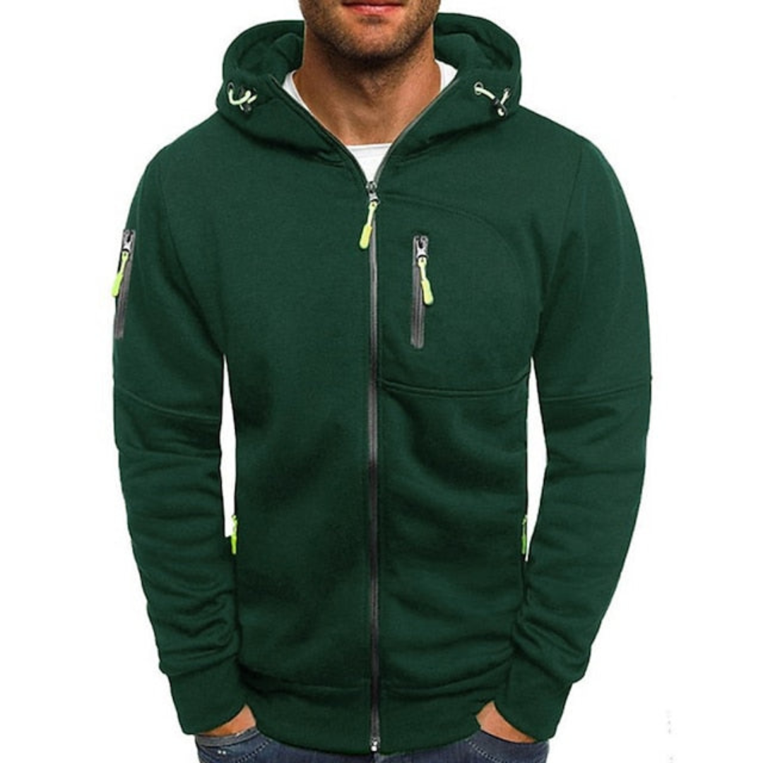 Mats | Heren Vest met Capuchon en Ritssluiting