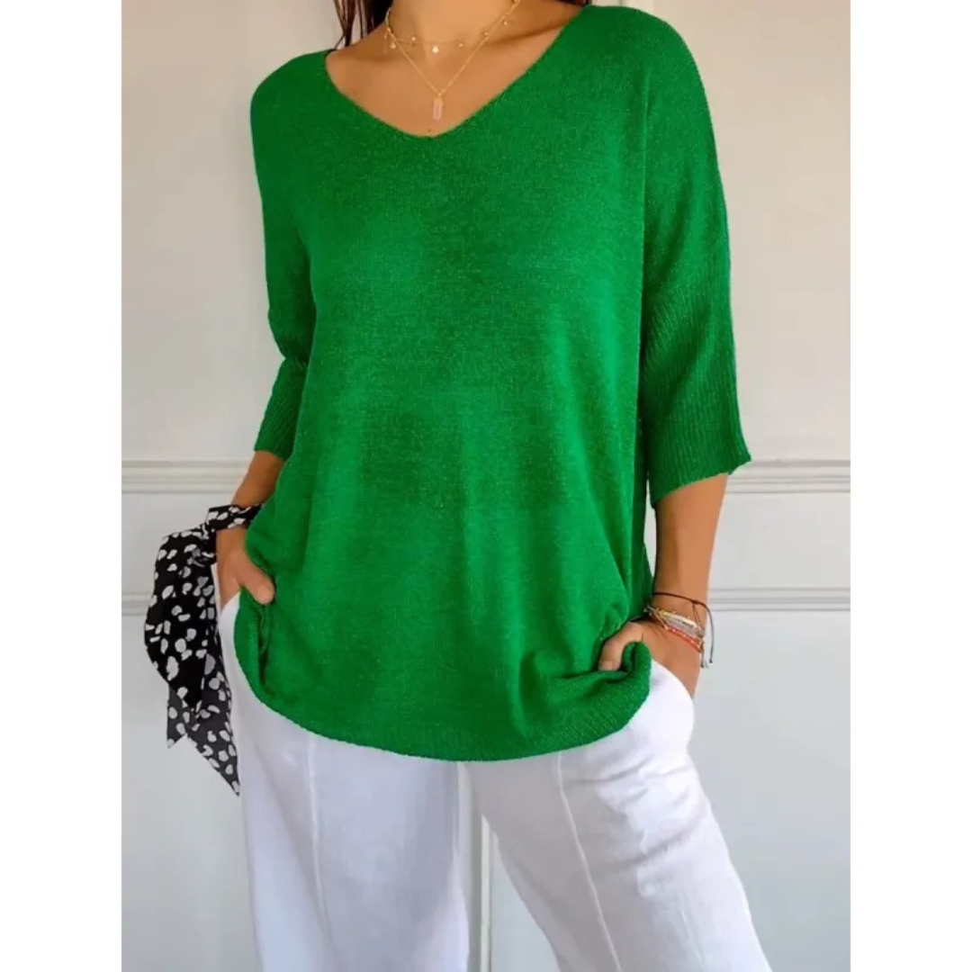 Valerie | Dames Top | Gebreide V-hals Top