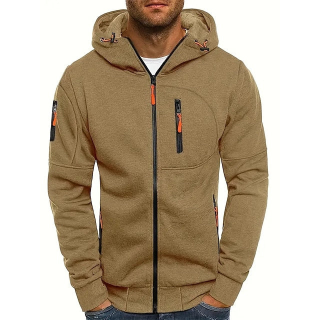 Mats | Heren Vest met Capuchon en Ritssluiting