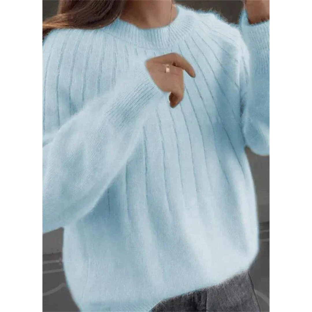 Sofie | Dames Trui | Oversized Gebreide Trui met Lange Mouwen