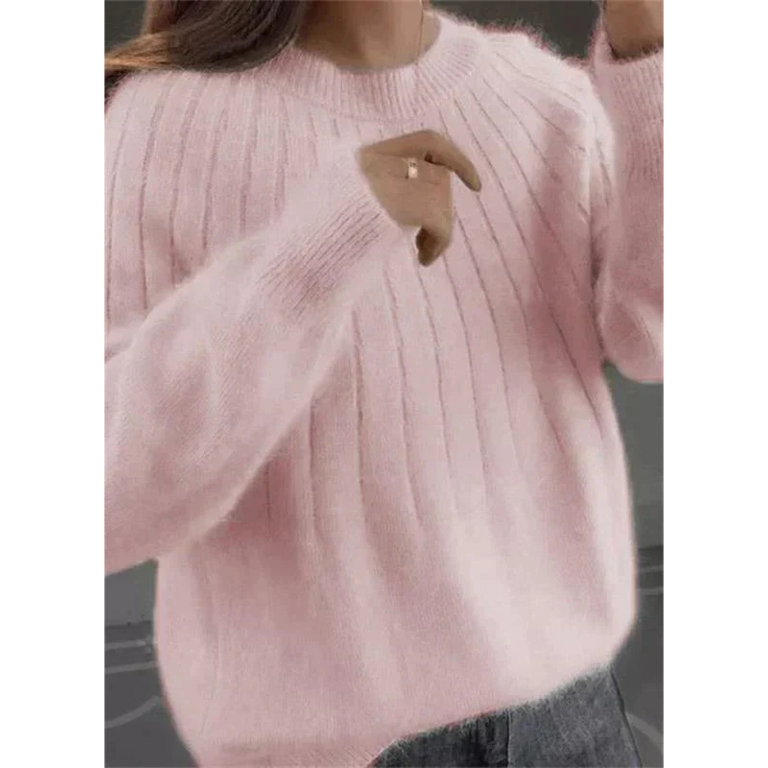 Sofie | Dames Trui | Oversized Gebreide Trui met Lange Mouwen
