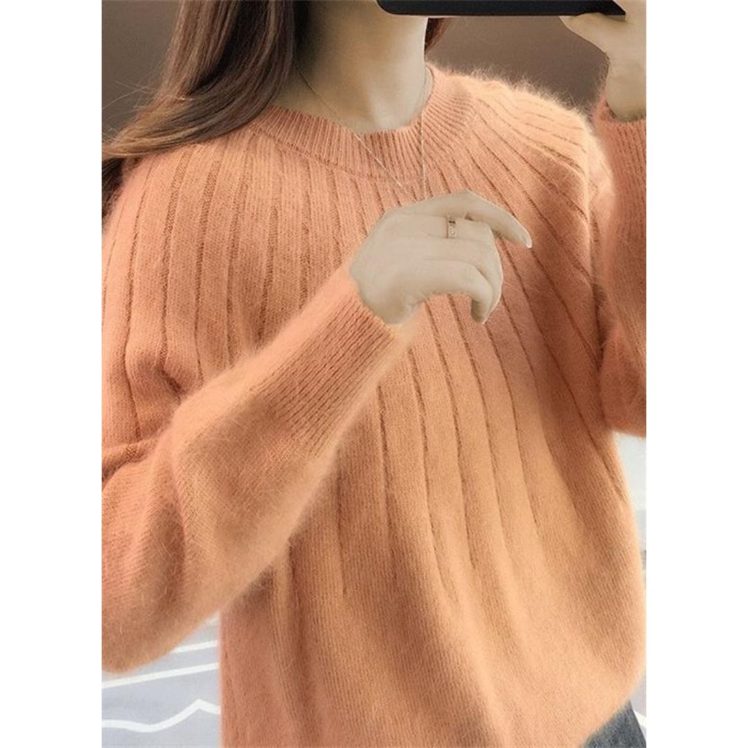 Sofie | Dames Trui | Oversized Gebreide Trui met Lange Mouwen