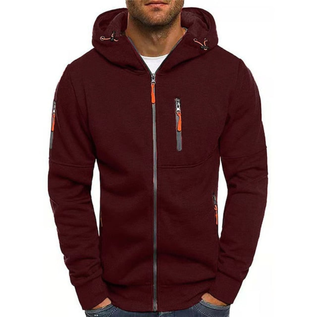 Mats | Heren Vest met Capuchon en Ritssluiting