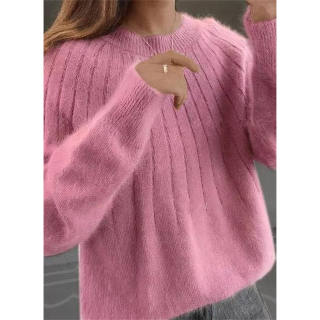 Sofie | Dames Trui | Oversized Gebreide Trui met Lange Mouwen