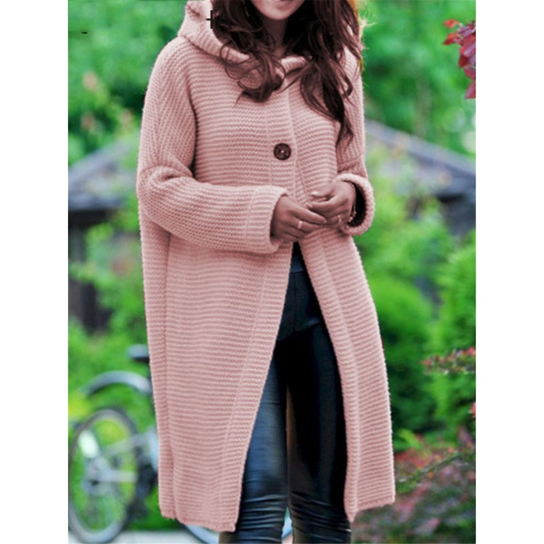 Anouk | Dames Gebreide Jas Met Lange Mouwen En Capuchon