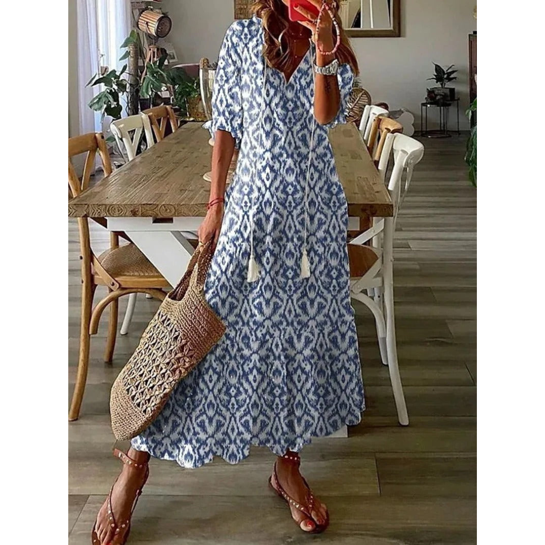 Feline | Dames Jurk | Maxi met Patroon