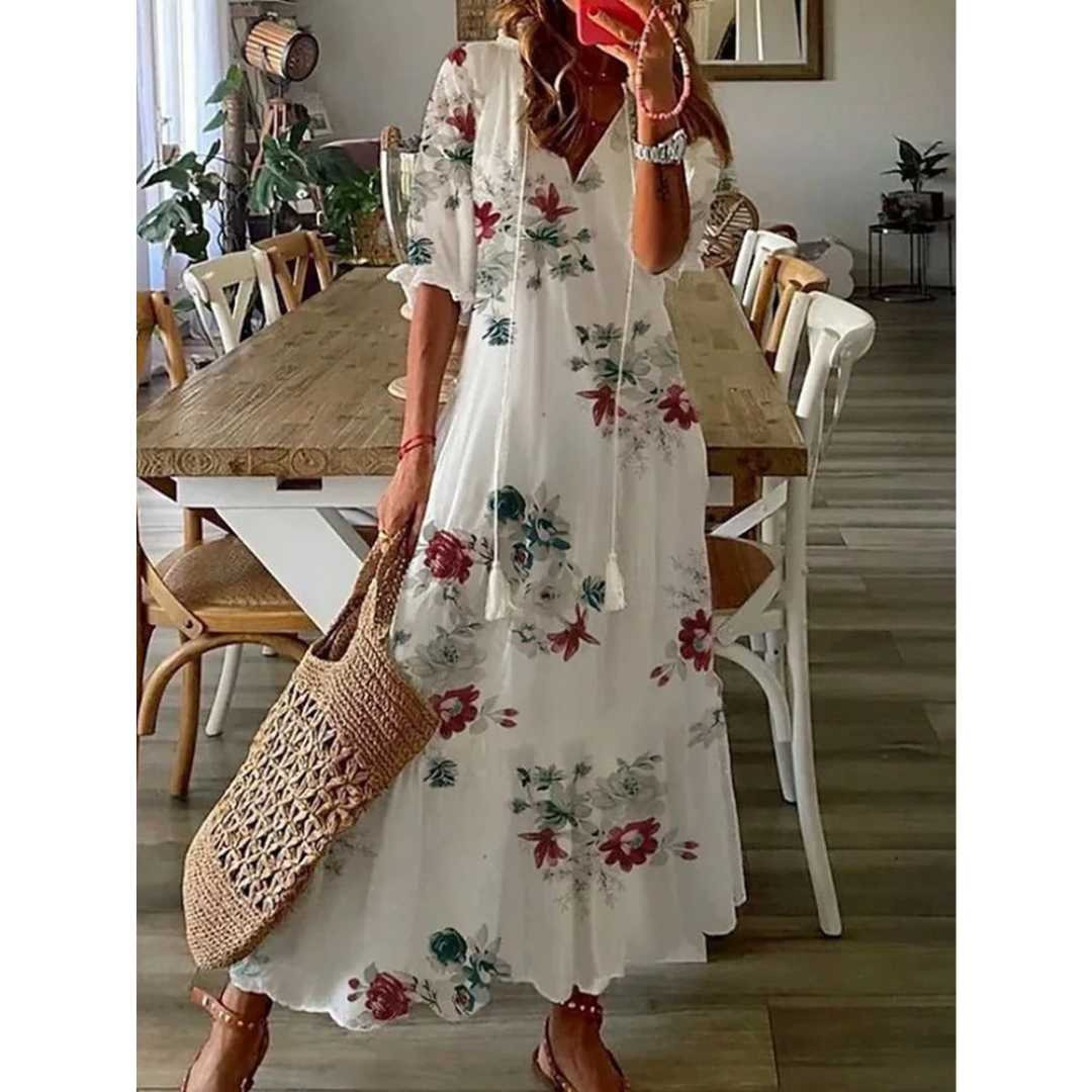 Feline | Dames Jurk | Maxi met Patroon