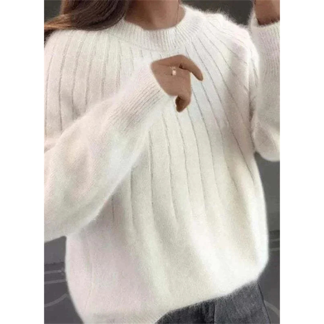 Sofie | Dames Trui | Oversized Gebreide Trui met Lange Mouwen