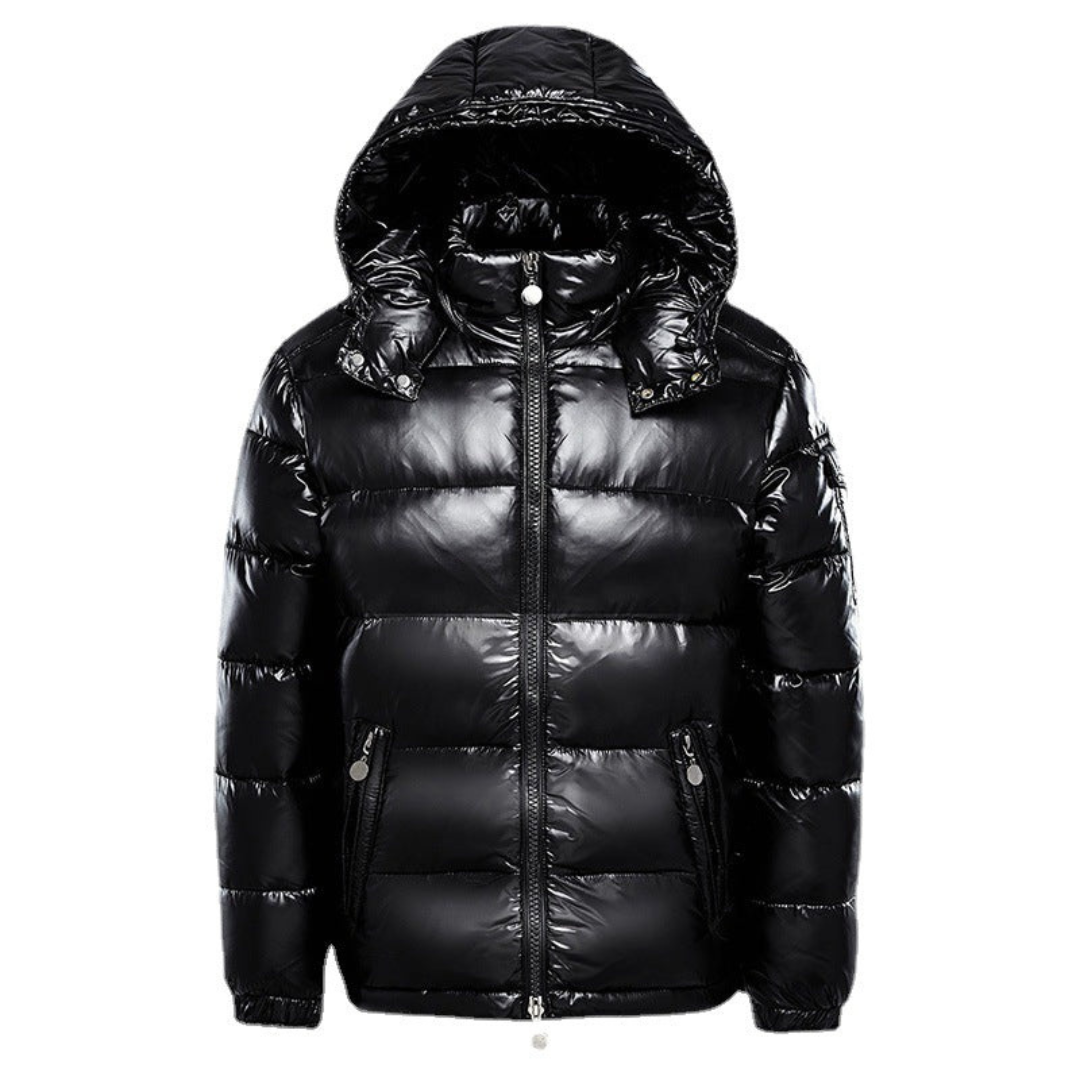 Ralph | Winter Puffer Jas | Gewatteerde Glanzende Donsjas met Capuchon