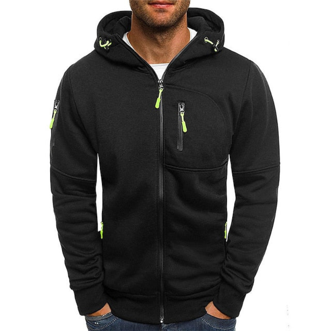 Mats | Heren Vest met Capuchon en Ritssluiting