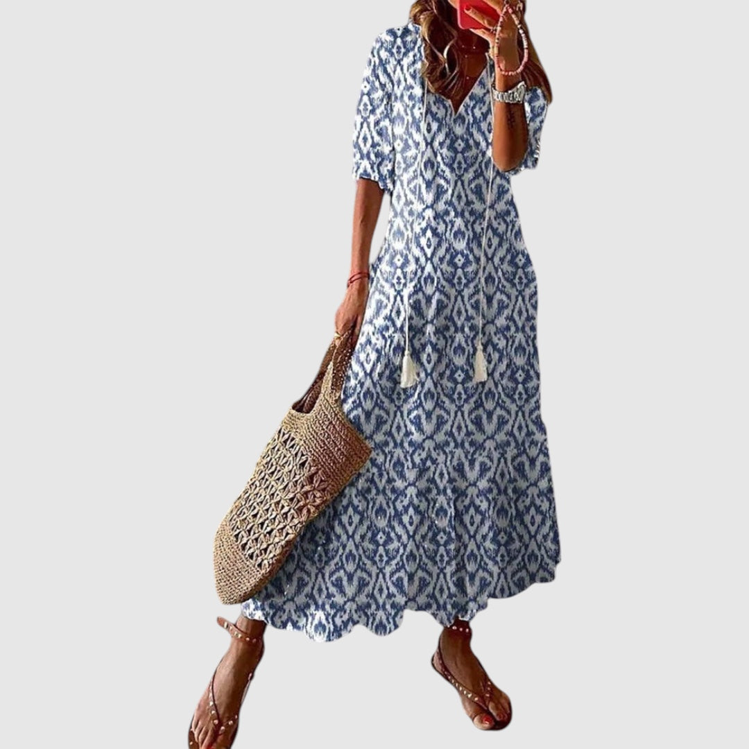 Patricia | Dames Jurk | Midi met Patroon