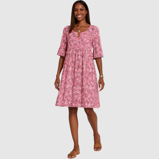 Tamara | Dames Zomer Jurk | Midi met Bloemenprint