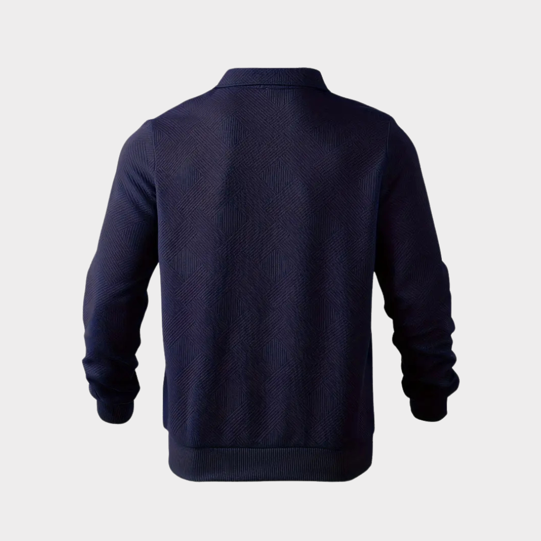 Joost | Heren Trui | Kwart Rits Pullover met Lange Mouw | Casual Trui