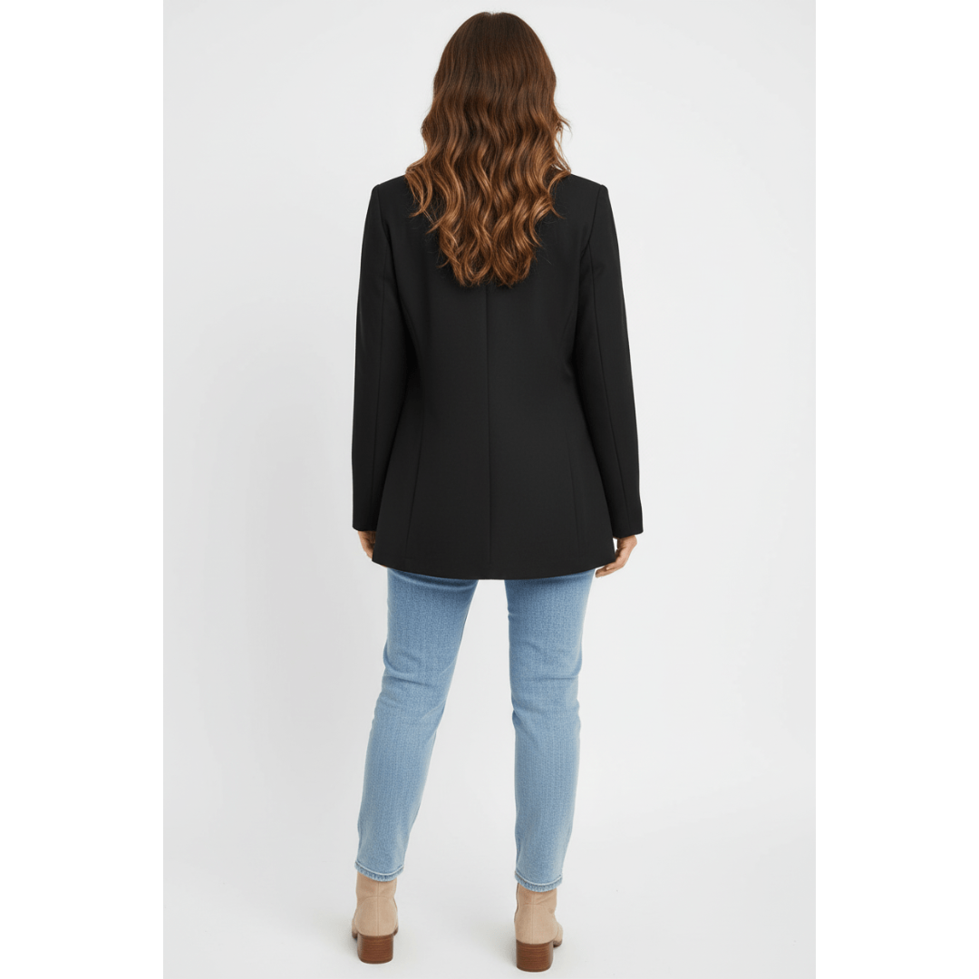 Alva | Dames Blazer | Effen Blazer Met Zakken Voor Kantoor