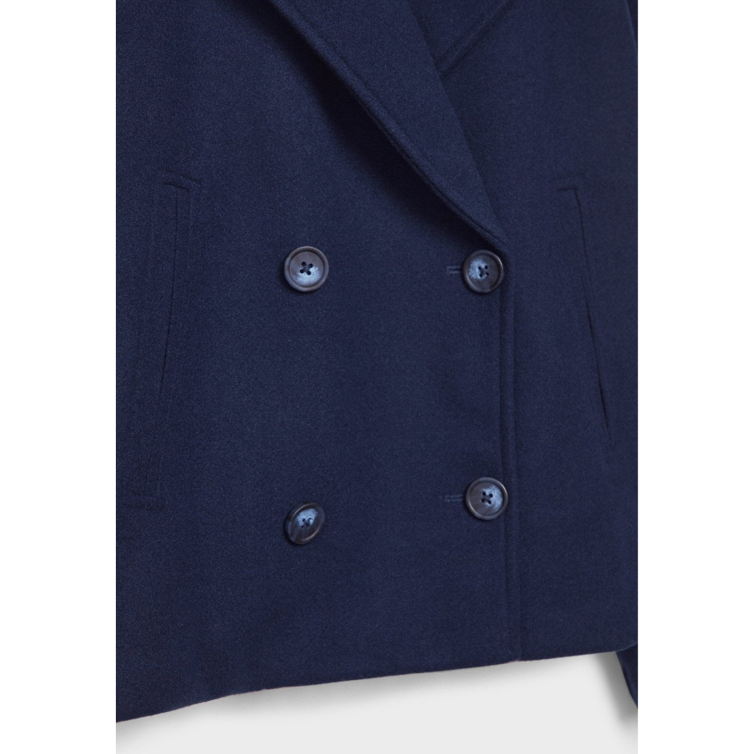 Agnes | Dames Jas | Korte Dubbelrijige Jas Met Lange Mouwen En Zakken Voor Herfst En Kantoor