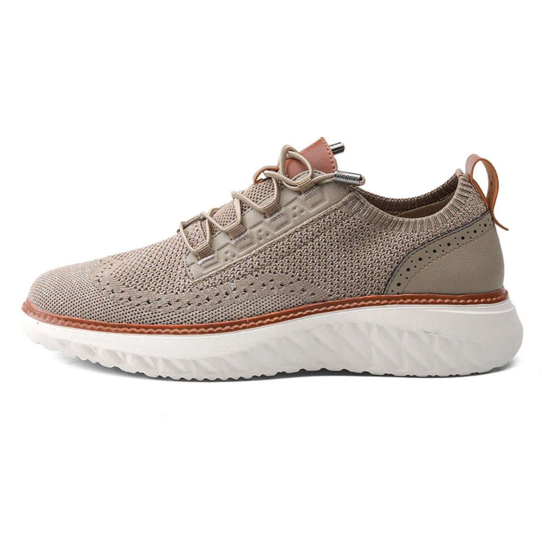 Christoffel | Heren Sneakers | Comfortabele Veterschoenen Met Hoge Zool