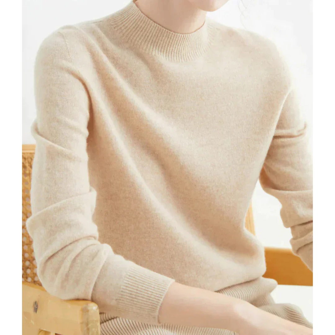 Yvonne | Dames Gebreide Trui Met Ronde Hals