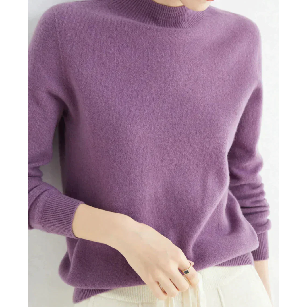 Yvonne | Dames Gebreide Trui Met Ronde Hals