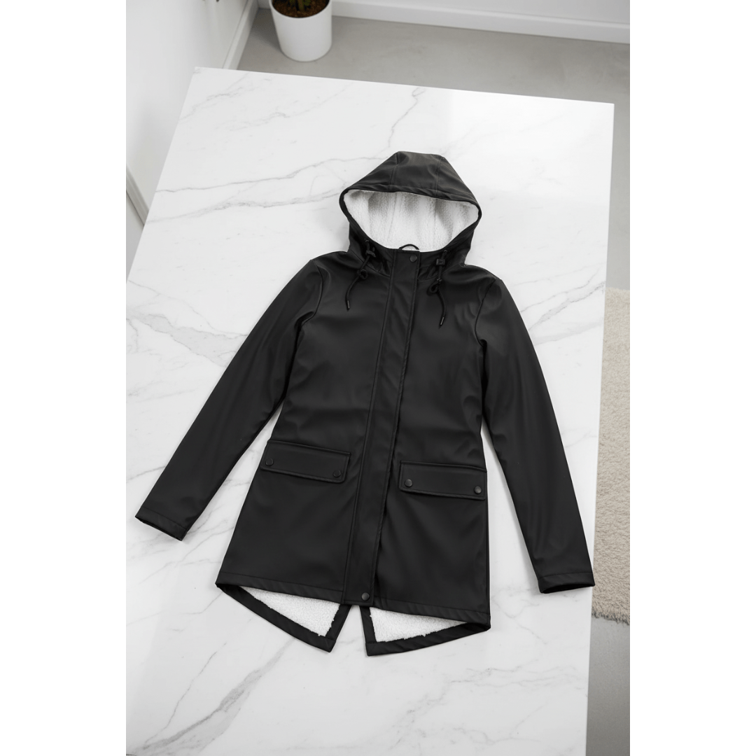 Hazel | Dames Fleece Winter Jas | Winddichte & Waterdichte Outdoor Jas Met Capuchon