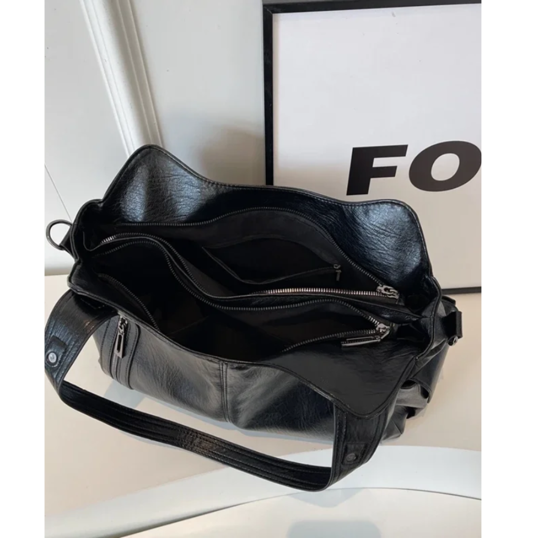 Abigail | Dames Leren Schoudertas | Crossbody En Ruim Voor Winkelen & Dagelijks Gebruik