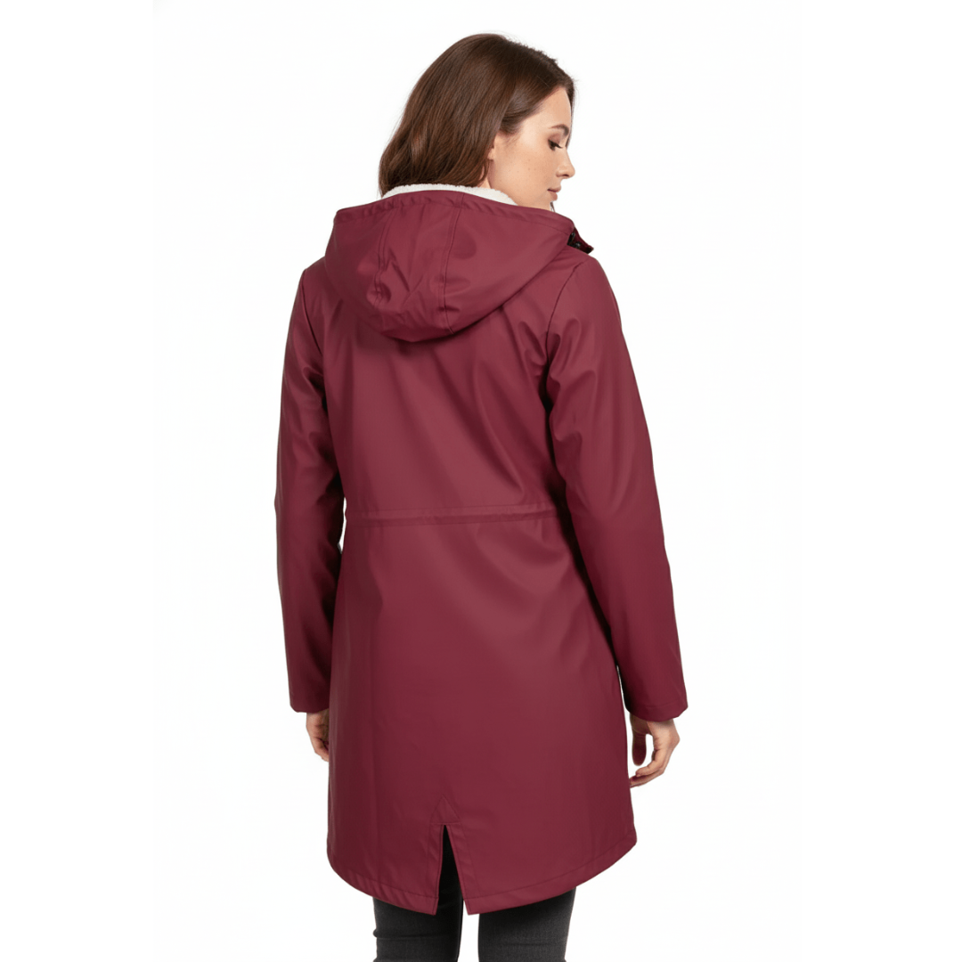 Hazel | Dames Fleece Winter Jas | Winddichte & Waterdichte Outdoor Jas Met Capuchon