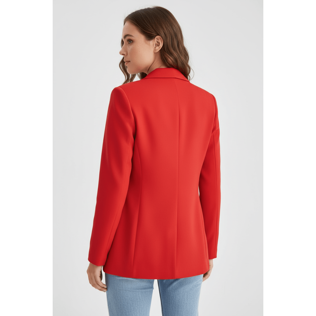 Alva | Dames Blazer | Effen Blazer Met Zakken Voor Kantoor