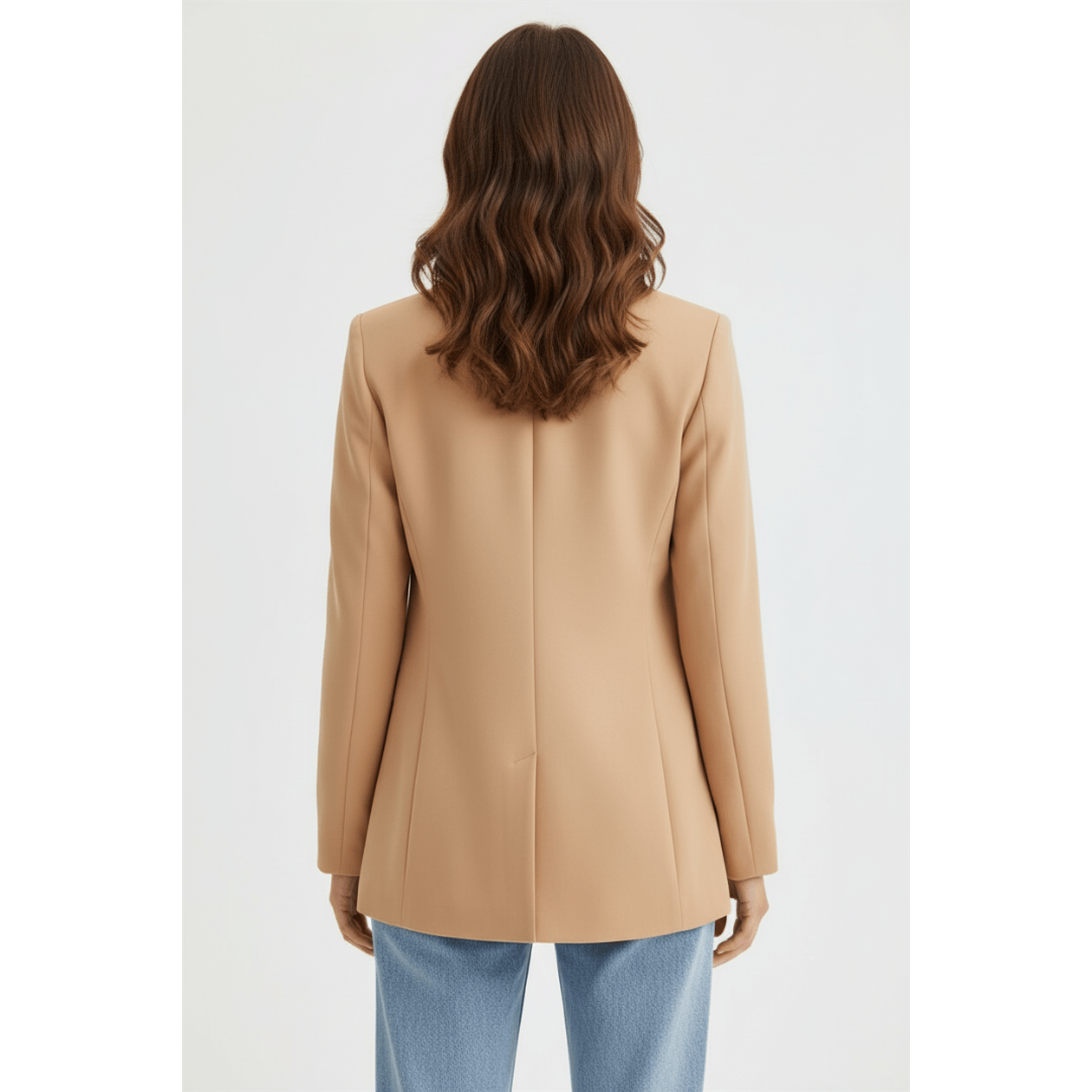 Alva | Dames Blazer | Effen Blazer Met Zakken Voor Kantoor