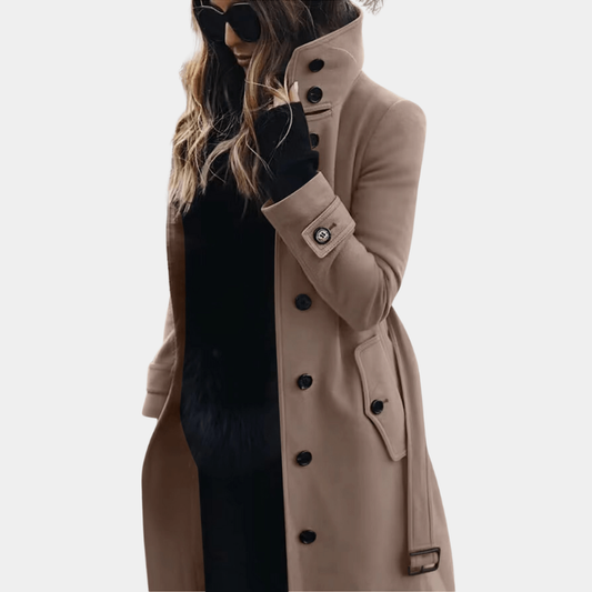 Selina | Dames Trenchcoat | Winddichte Jas Met Riem En Knoopsluiting