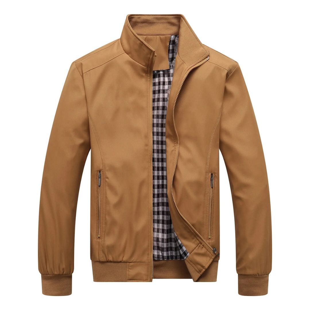 Jeffrey | Heren Bomber Jack | Slim Fit - Casual Met Kraag en Rits