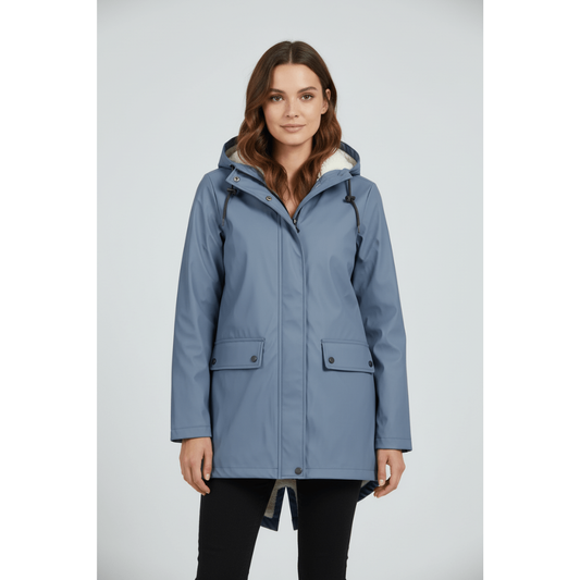 Hazel | Dames Fleece Winter Jas | Winddichte & Waterdichte Outdoor Jas Met Capuchon