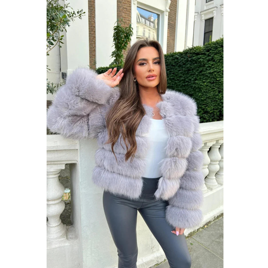 Francesca | Dames Bonte Winter Jas | Warme Puffer Jas Met Dikke Voering