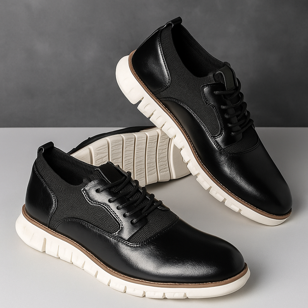 Christof | Heren Casual Veter Sneakers | Lichtgewicht & Ademend