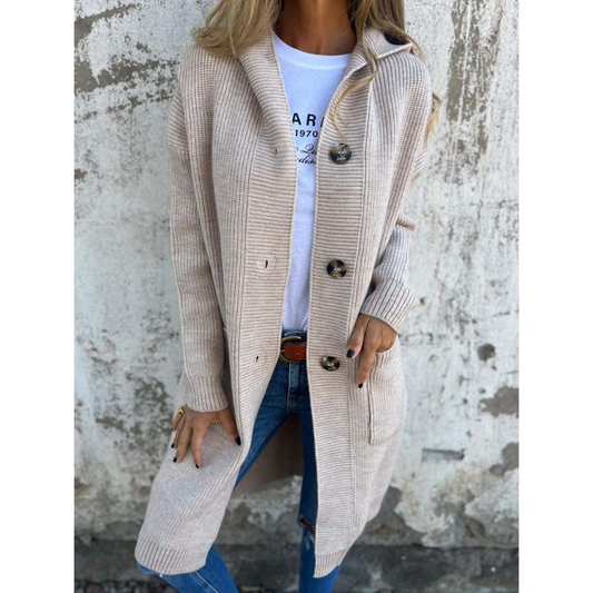 Sabrina | Dames Cardigan | Halflang Met Lange Mouwen