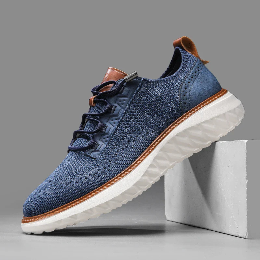 Christoffel | Heren Sneakers | Comfortabele Veterschoenen Met Hoge Zool
