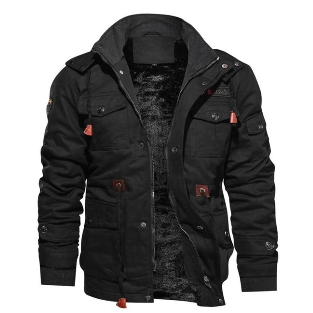 Vince | Heren Cargo Bomber Jas | Jack Met Ritssluiting En Binnenvoering