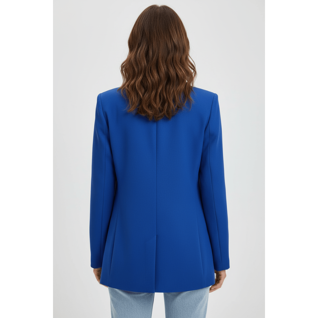 Alva | Dames Blazer | Effen Blazer Met Zakken Voor Kantoor