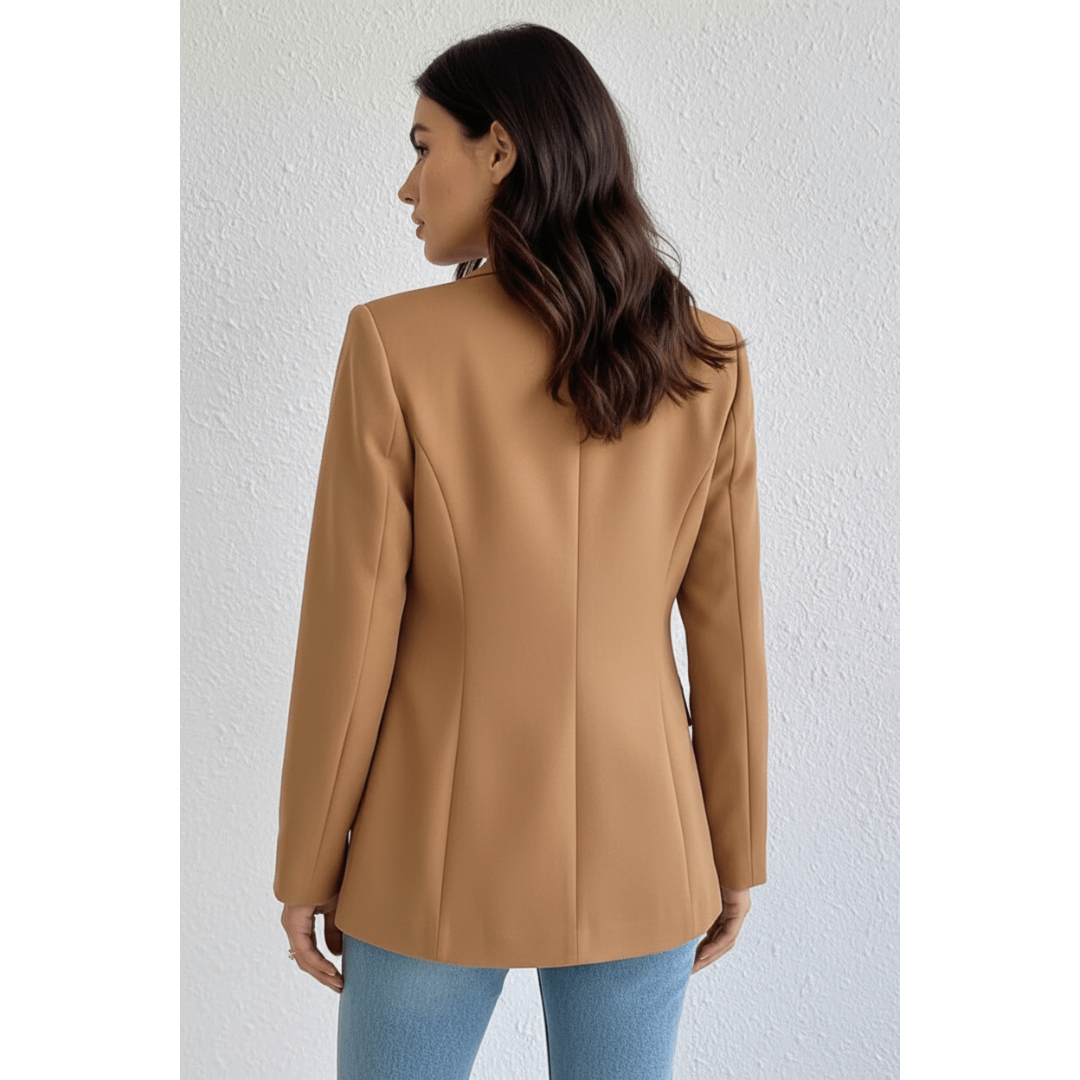 Alva | Dames Blazer | Effen Blazer Met Zakken Voor Kantoor