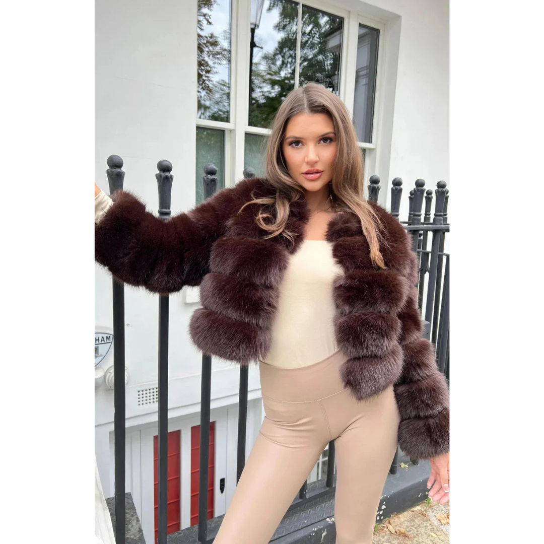 Francesca | Dames Bonte Winter Jas | Warme Puffer Jas Met Dikke Voering