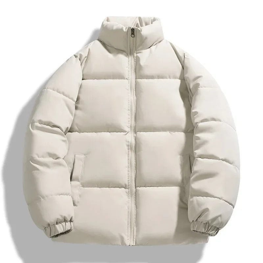 Remco | Heren Winter Jas | Warme Puffer Jas Met Opstaande Kraag En Zonder Capuchon