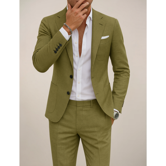 Sem | Heren Tweedelig Pak | Enkelrij Knopen Met Slim-Fit Pasvorm