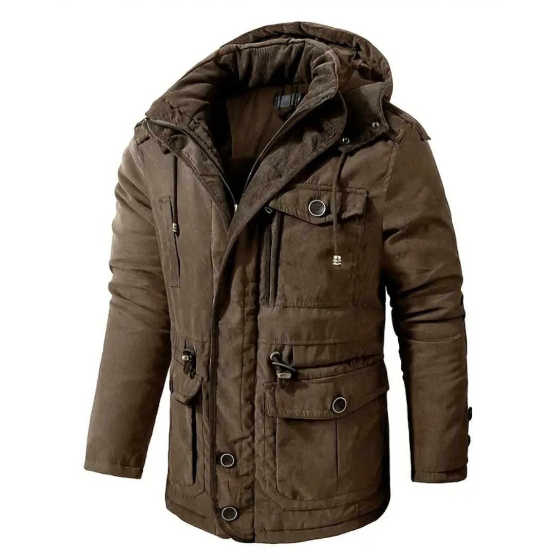 Fabian | Heren Winter Jas | Winddichte Parka Met Capuchon En Zakken
