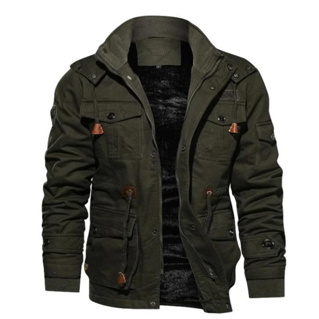 Vince | Heren Cargo Bomber Jas | Jack Met Ritssluiting En Binnenvoering