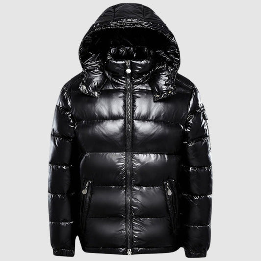Ralph | Winter Puffer Jas | Gewatteerde Glanzende Donsjas met Capuchon