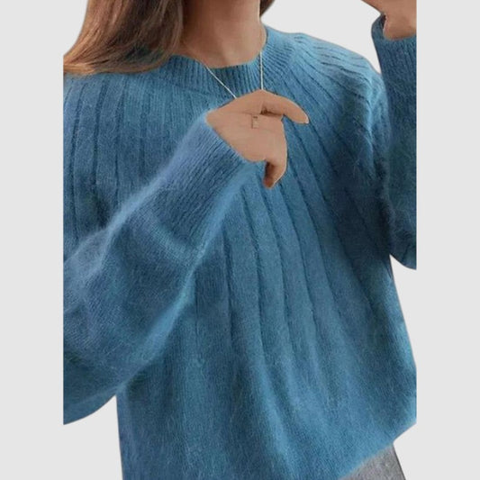 Sofie | Dames Trui | Oversized Gebreide Trui met Lange Mouwen