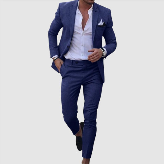 Ryan | Heren Linnen Pak 2-Delig Slim Fit Jasje en Broek