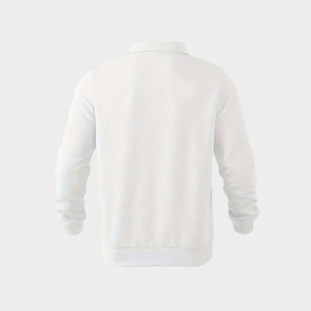 Joost | Heren Trui | Kwart Rits Pullover met Lange Mouw | Casual Trui
