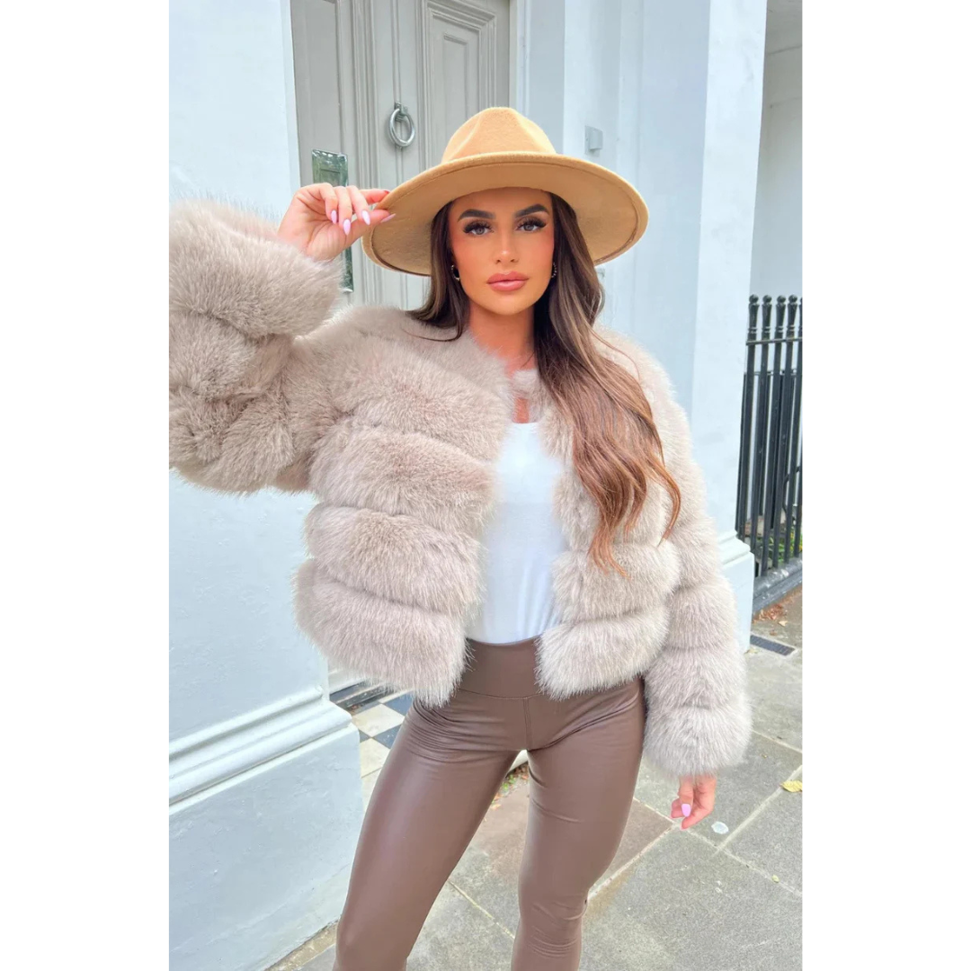 Francesca | Dames Bonte Winter Jas | Warme Puffer Jas Met Dikke Voering