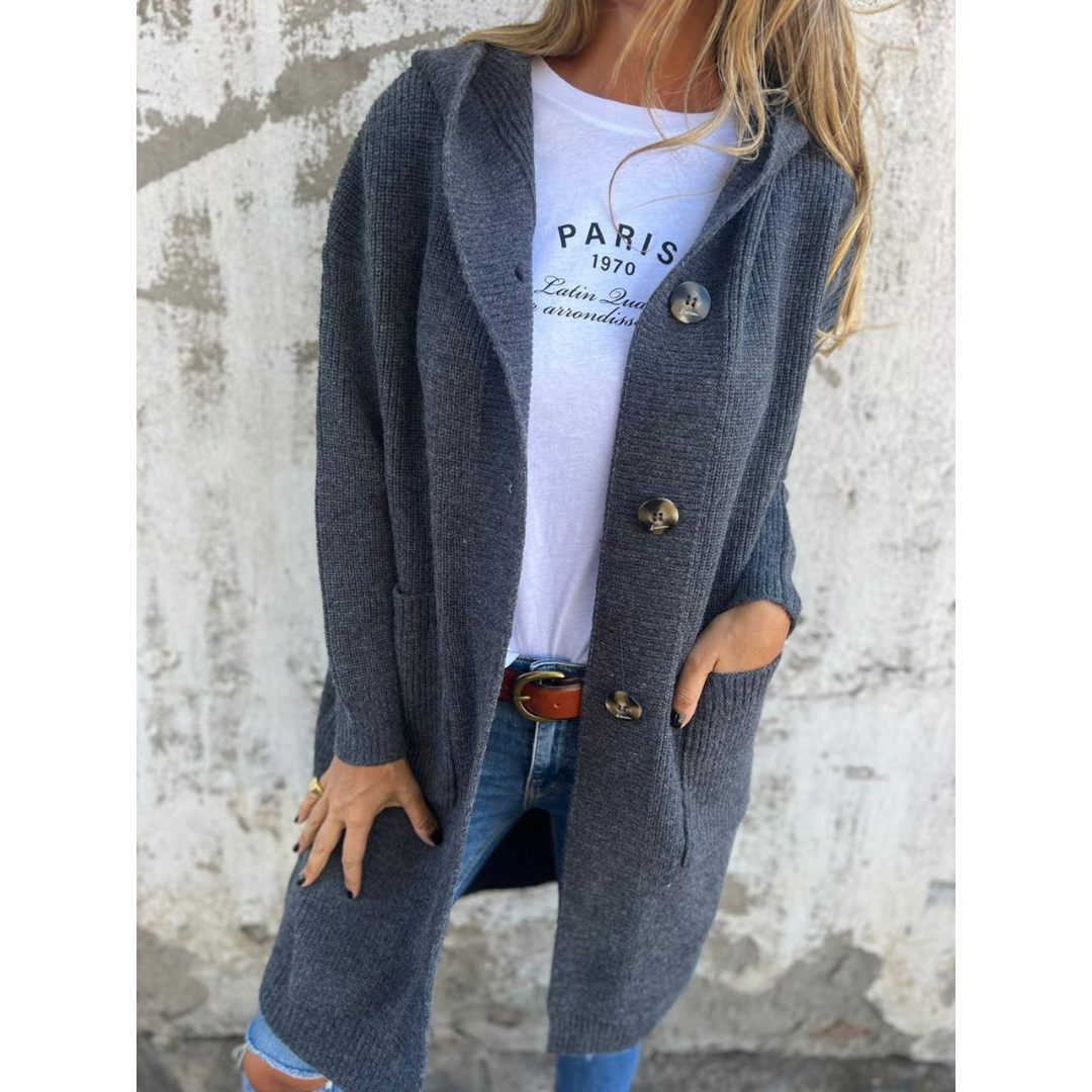 Sabrina | Dames Cardigan | Halflang Met Lange Mouwen